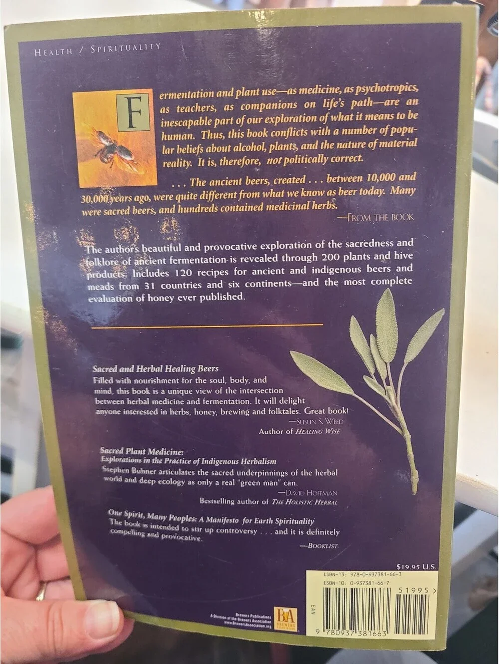 Sacred & Herbal Healing Beers Secrets of Ancient Fermentation Paperback Book